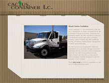 Tablet Screenshot of cactuscontainer.net
